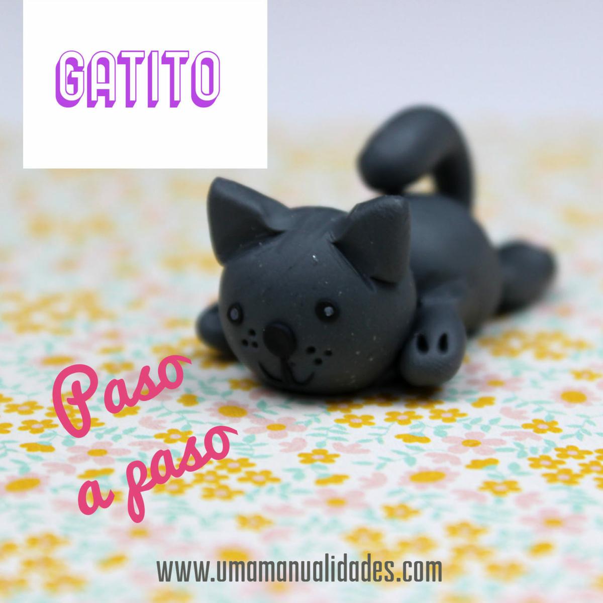 gato de arcilla polimérica