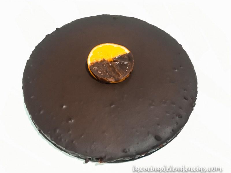 tarta de naranja y chocolate
