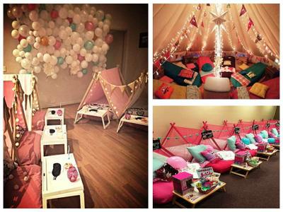 10 Super Cute Slumber Party Decor Ideas  Cumpleaños de pijamadas, Ideas  para pijamadas, Decoraciones de pijamadas