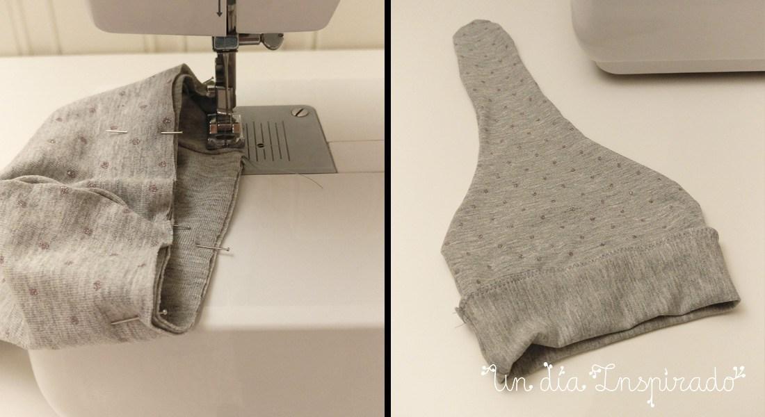 Gorro con nudo para recién nacido