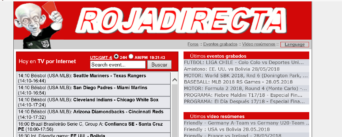 Ver futbol online Roja Directa