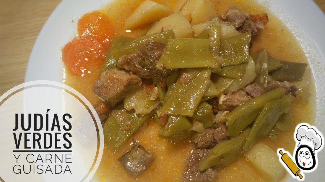 Judías verdes con carne guisada en olla GM
