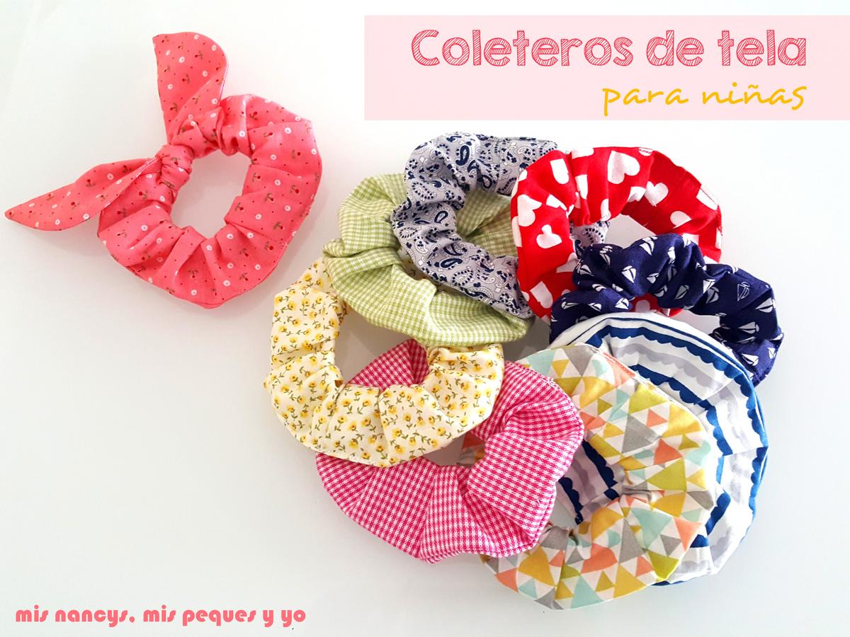 mis nancys, mis peques y yo, coleteros de tela o scrunchies