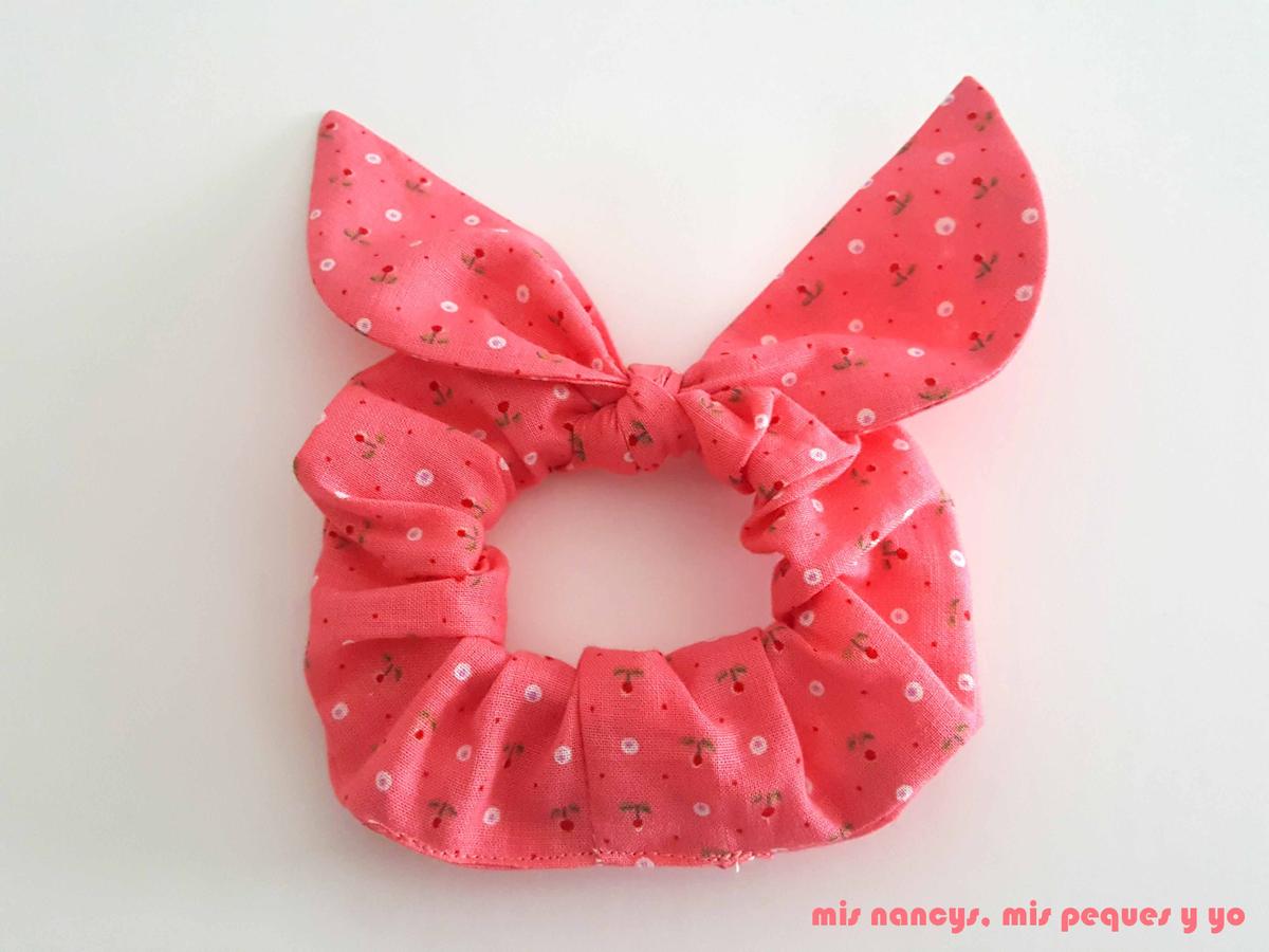 mis nancys, mis peques y yo, coleteros de tela o scrunchies, coleteros con orejitas