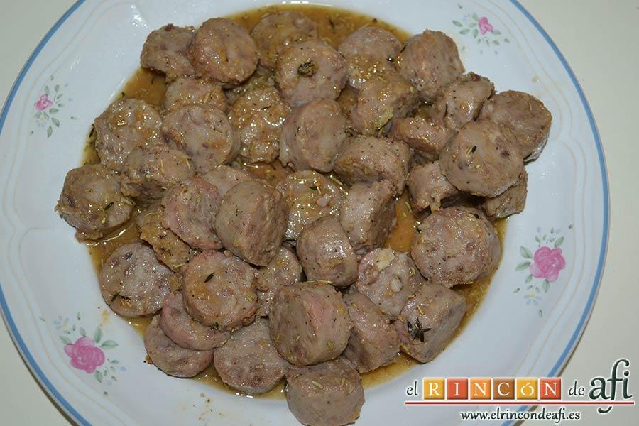 Butifarra espacarrada, retiramos las butifarras