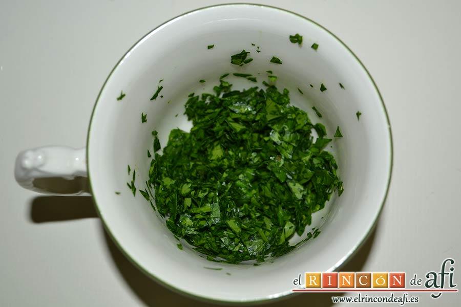 Butifarra espacarrada, picamos el perejil