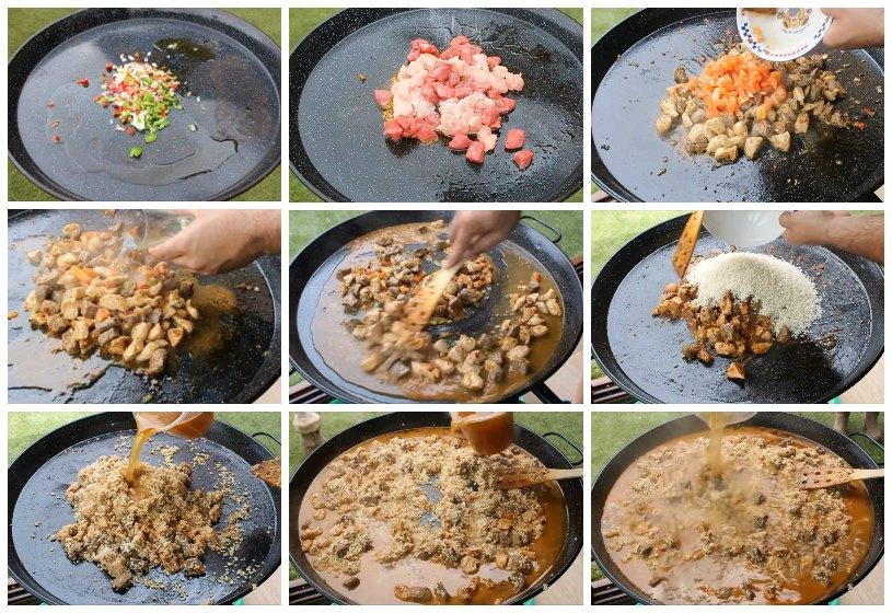 Paella mixta o arroz mixto