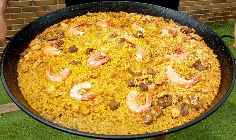 Paella mixta o arroz mixto