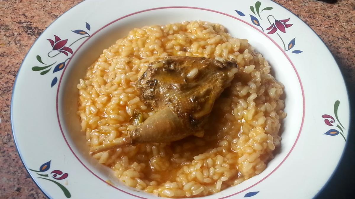 Arroz meloso con perdiz