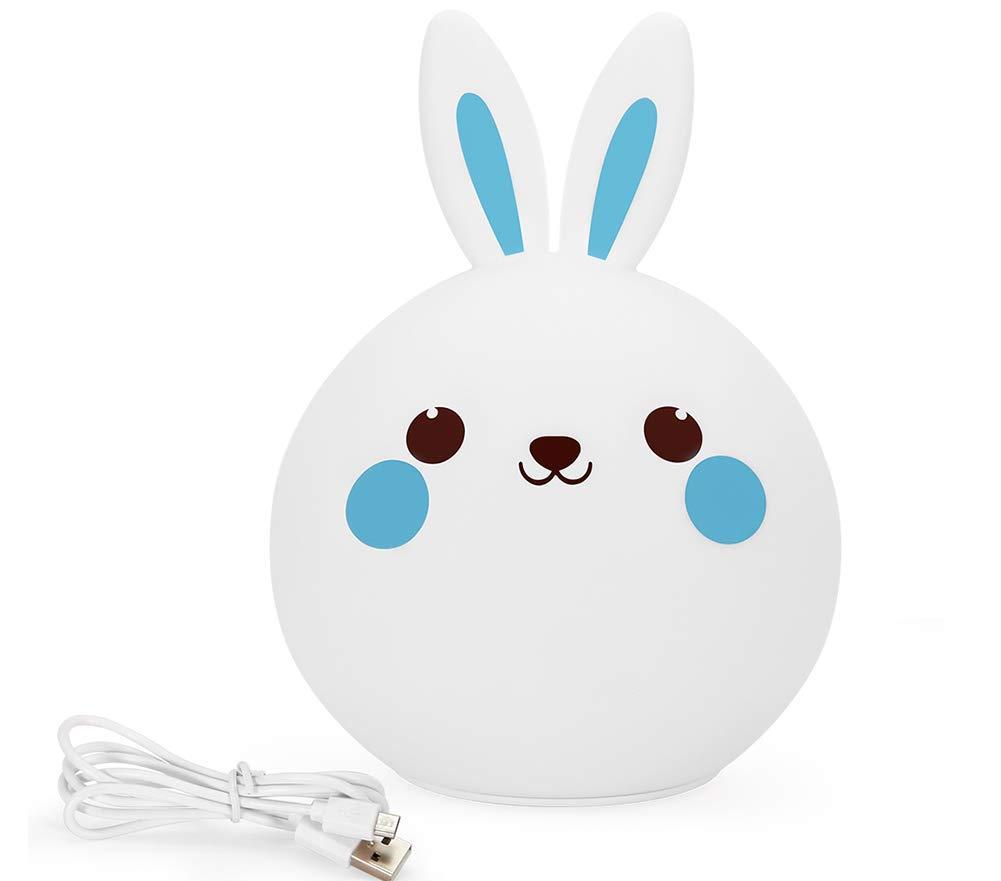 Lámpara con forma de conejo kawaii, ideal para los niños