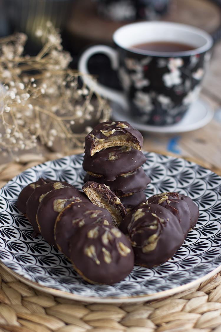 super galletas con caramelo de anacardos, fáciles y super ricas