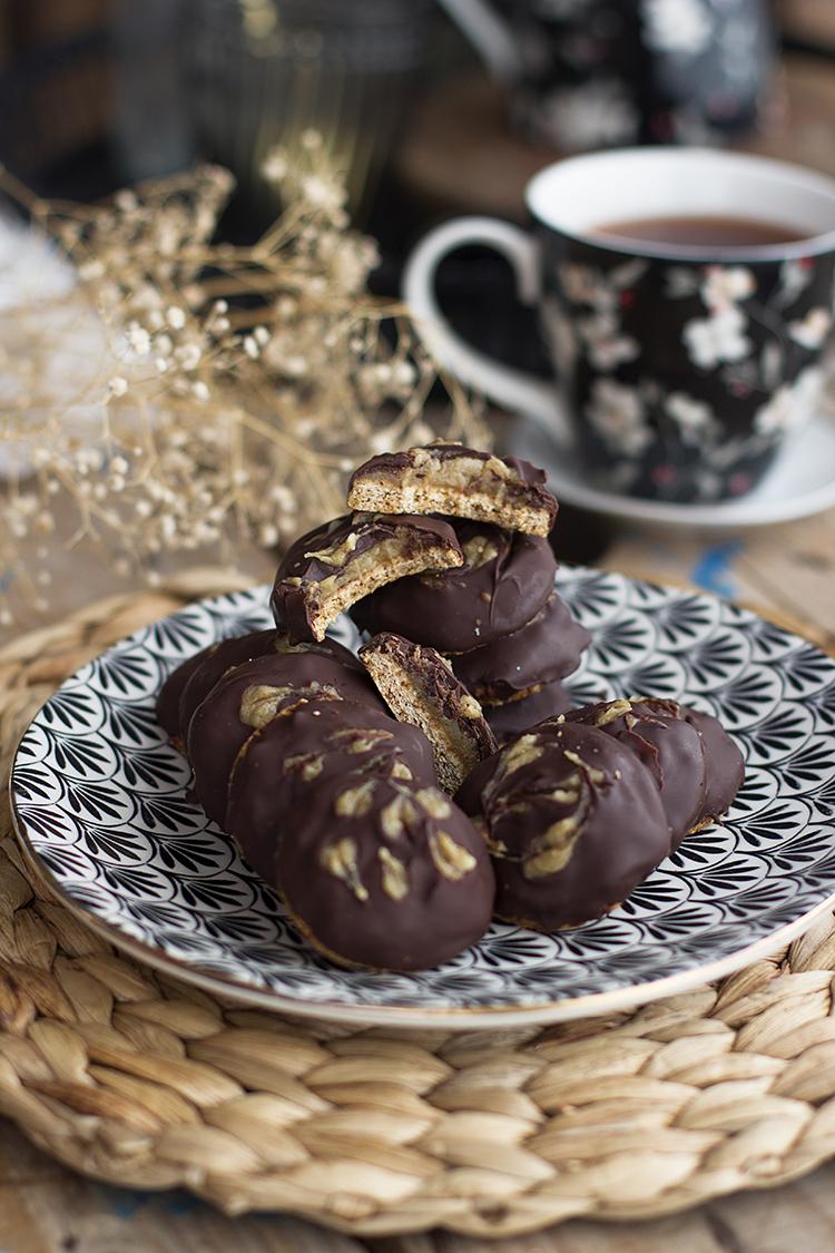 super galletas con caramelo de anacardos, fáciles y super ricas