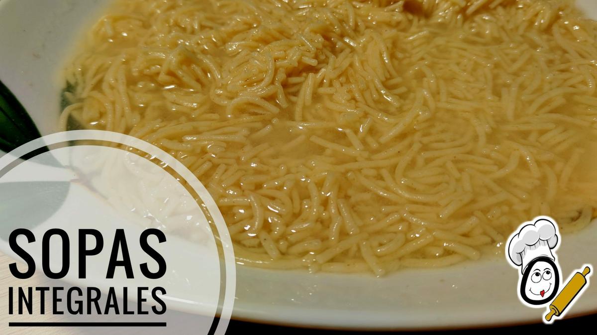 Sopas en Thermomix integrales.