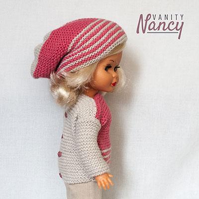 Patrón de gorro caído para Nancy de Famosa