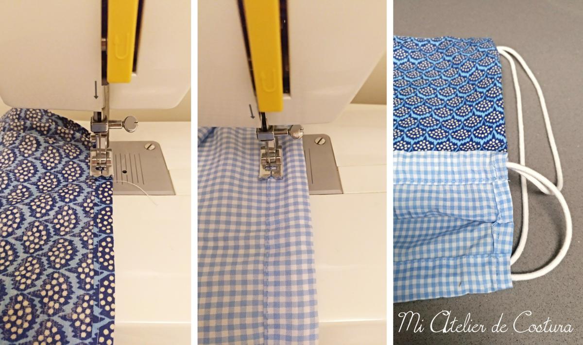 Mochila de tela Diy. Tutorial 