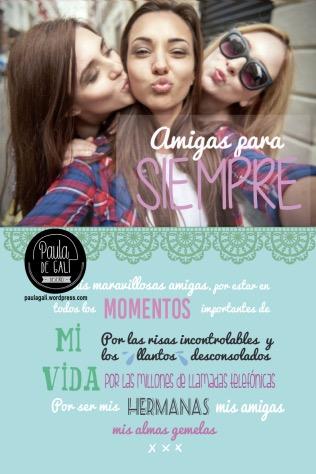 lamina personalizada frase amigas