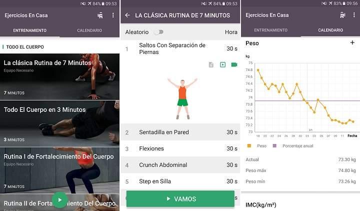 las mejores aplicaciones Android gratis para hacer ejercicio en casa y perder peso adelgazar sin necesidad de equipación ni herramientas. Entrenamientos personales para hombres y mujeres