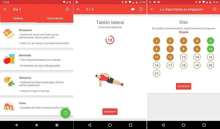 las mejores aplicaciones Android gratis para hacer ejercicio en casa y perder peso adelgazar sin necesidad de equipación ni herramientas. Entrenamientos personales para hombres y mujeres