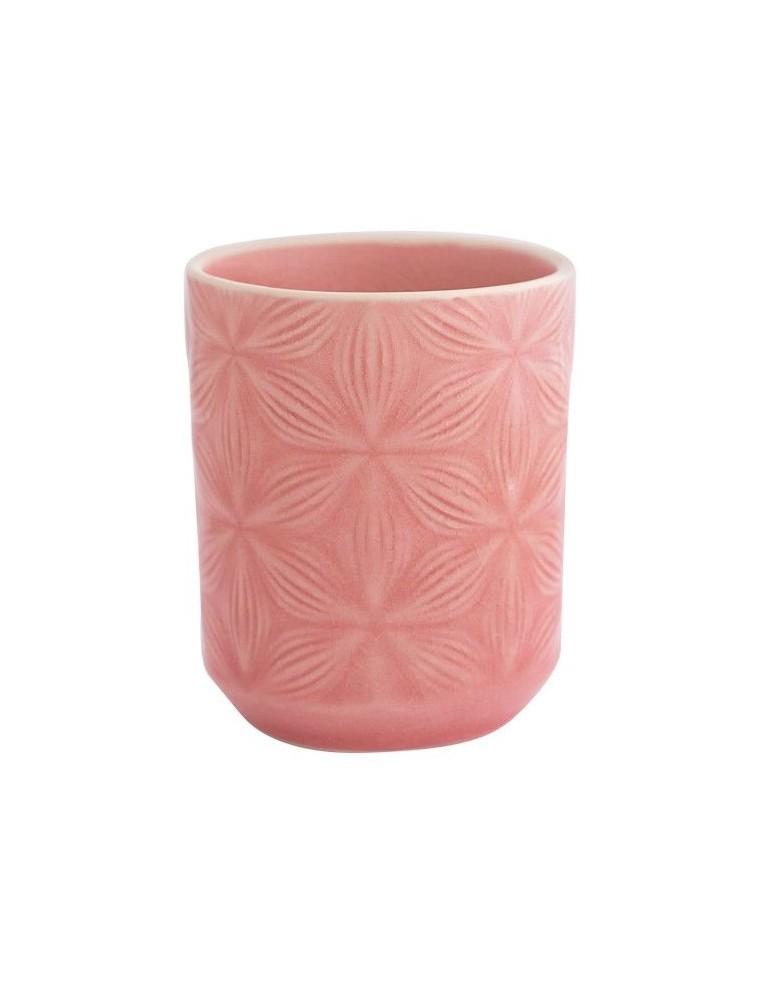 VASO DE CERÁMICA LABRADO KALLIA PALE PINK GREEN GATE