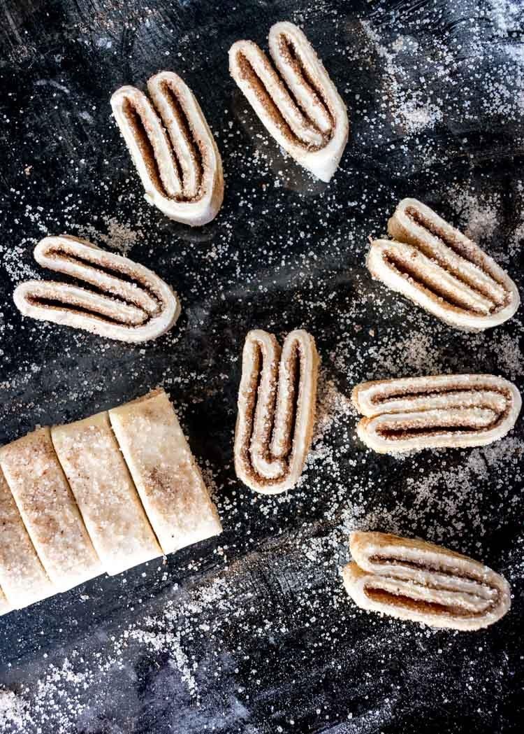 Orejitas de hojaldre con canela - Receta de Revista Maria Orsini