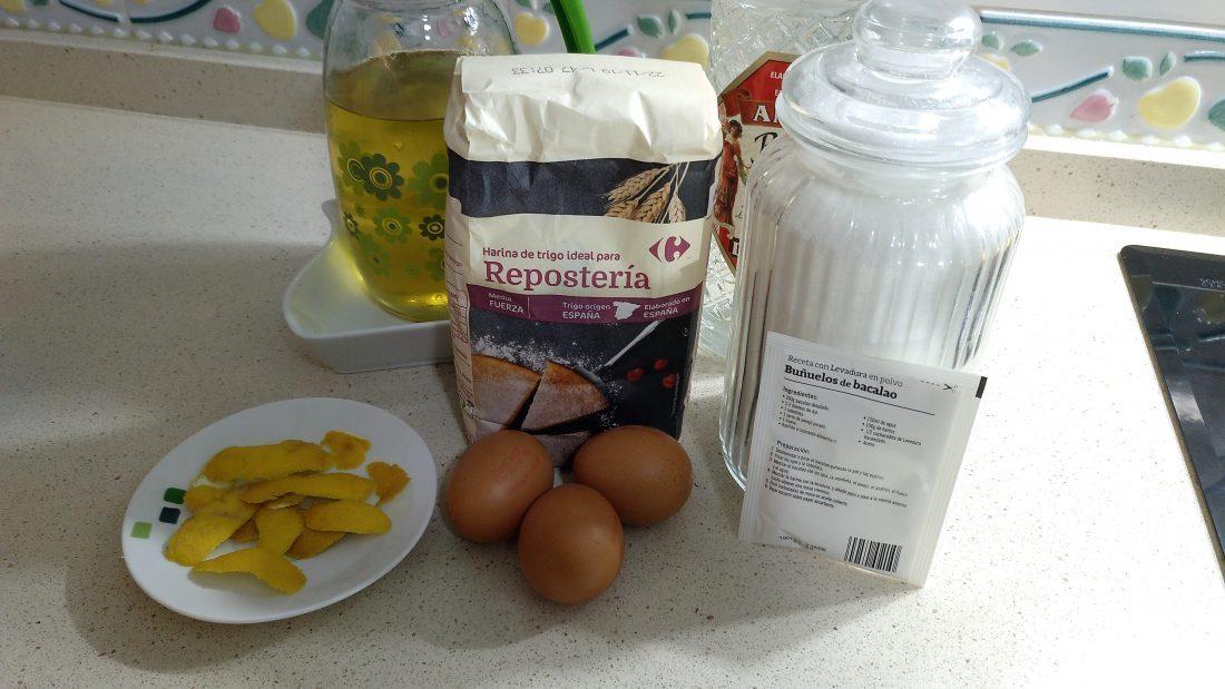 Ingredientes de rosquillas de anís en Thermomix
