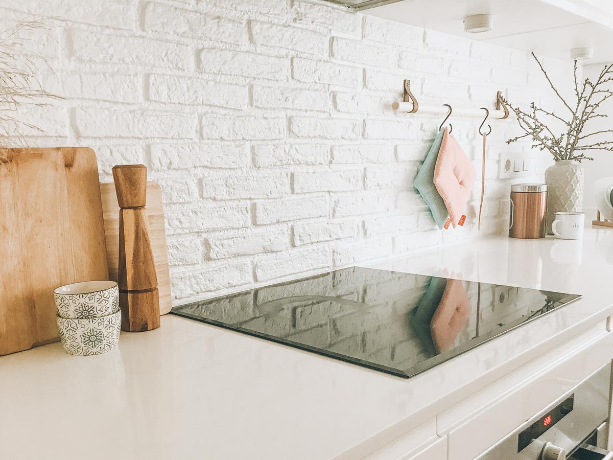 Panel de ladrillos en la cocina | Decoración