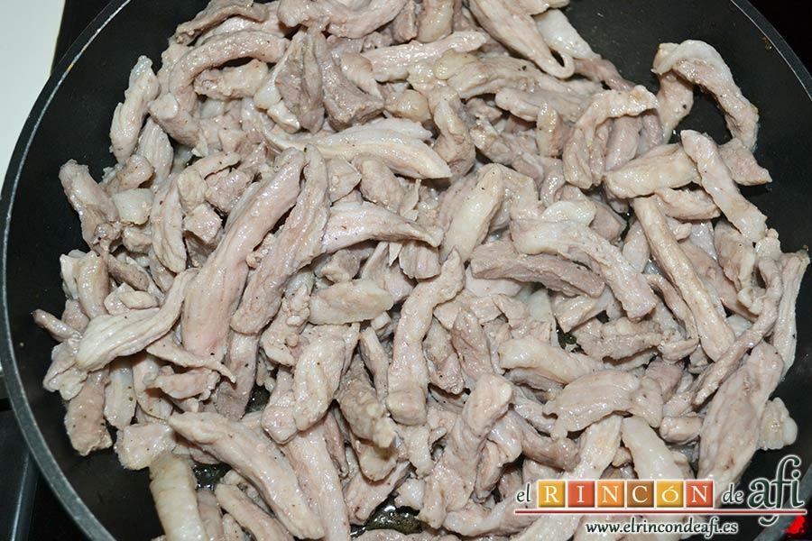 Macarrones del Cardenal, seguir hasta que cambie de color