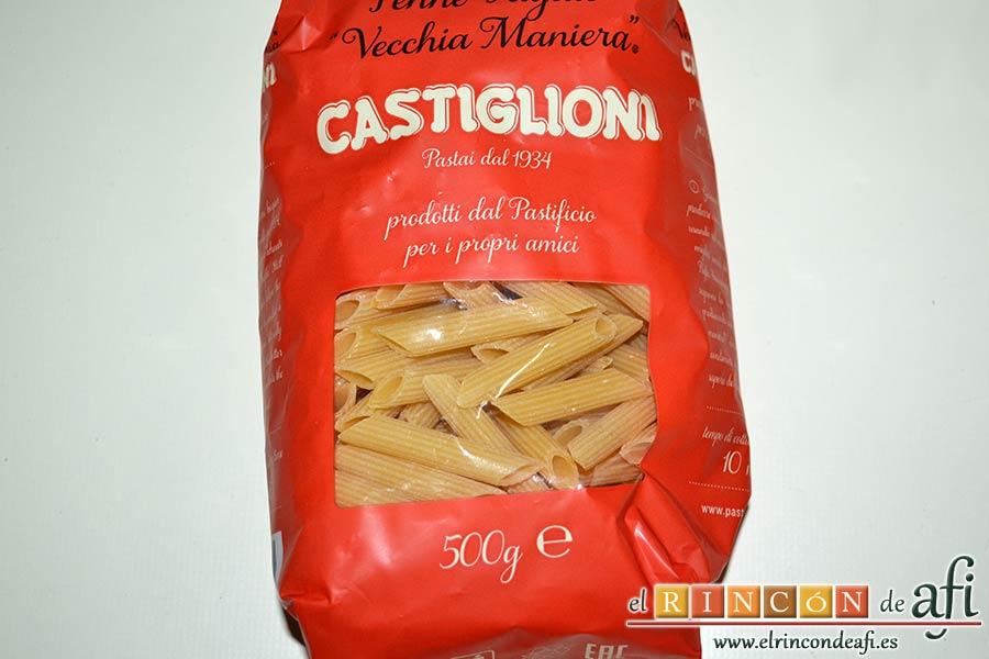 Macarrones del Cardenal, preparar la pasta