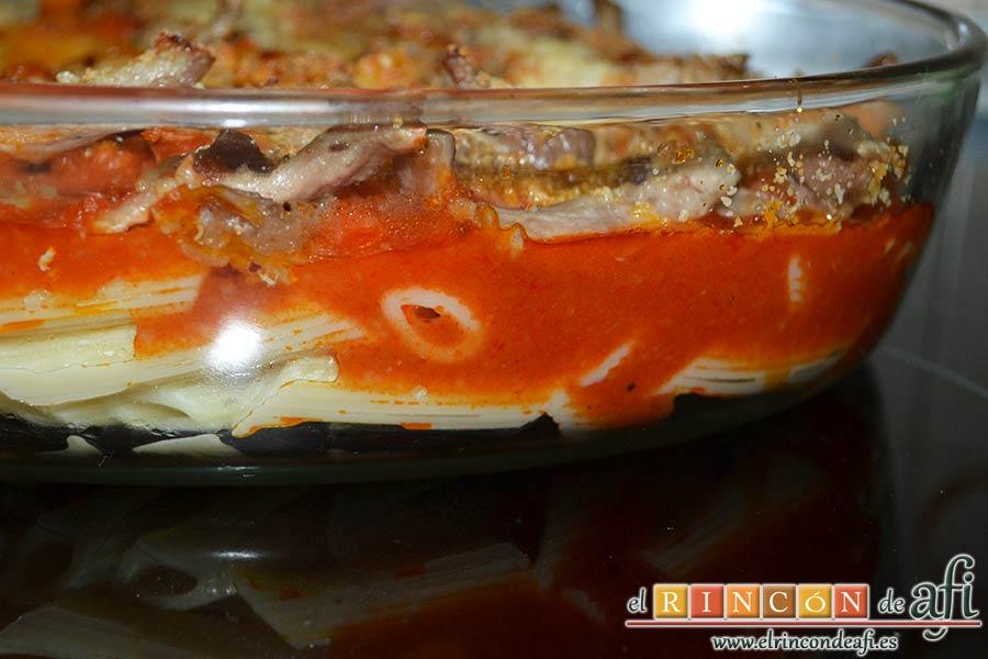 Macarrones del Cardenal, sacar y servir