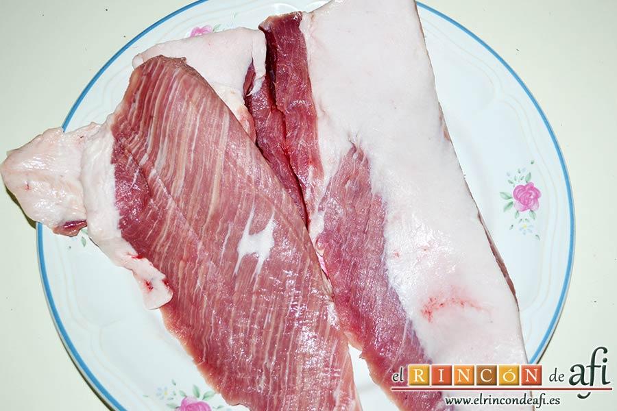 Macarrones del Cardenal, preparar los secretos de cerdo