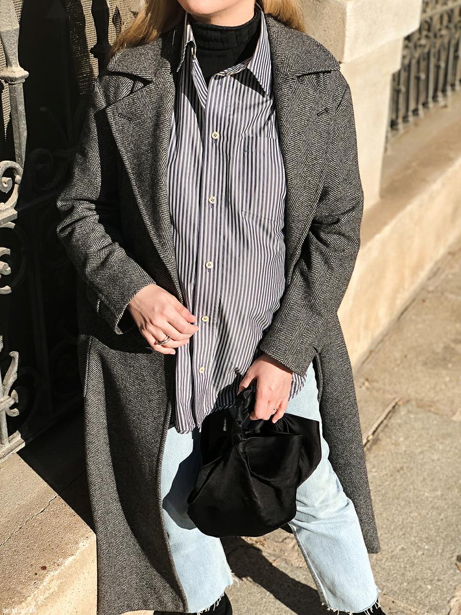 Trini | Max Mara coat Levis jeans