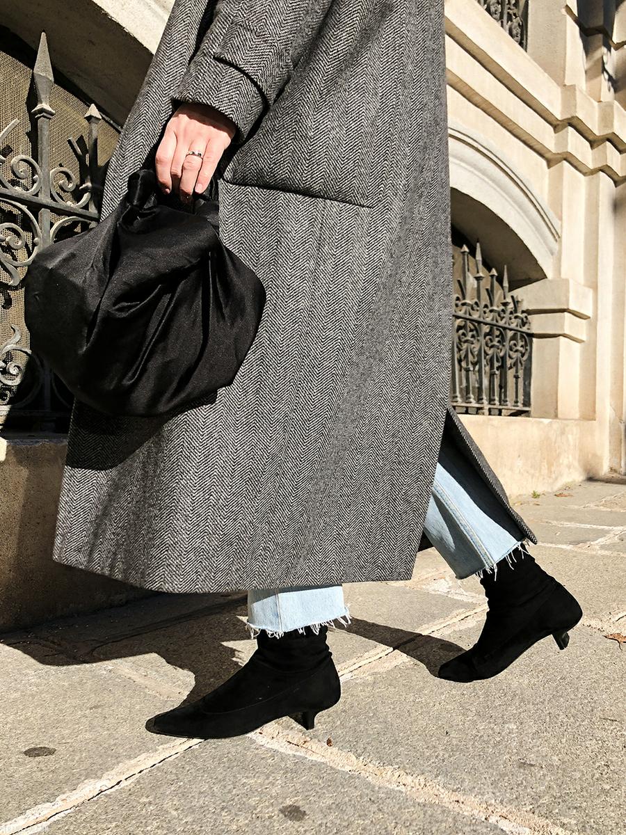 Trini | Max Mara coat Levis jeans