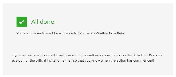Cómo darse de alta registrarse y conseguir una invitación para PlayStation Now Beta en España, Italia, Portugal, Noruega, Dinamarca, Finlandia y Suecia