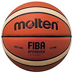 MOLTEN BGMX - Balón de Baloncesto Senior Masculino, Naranja y Marrón Claro, Talla 7