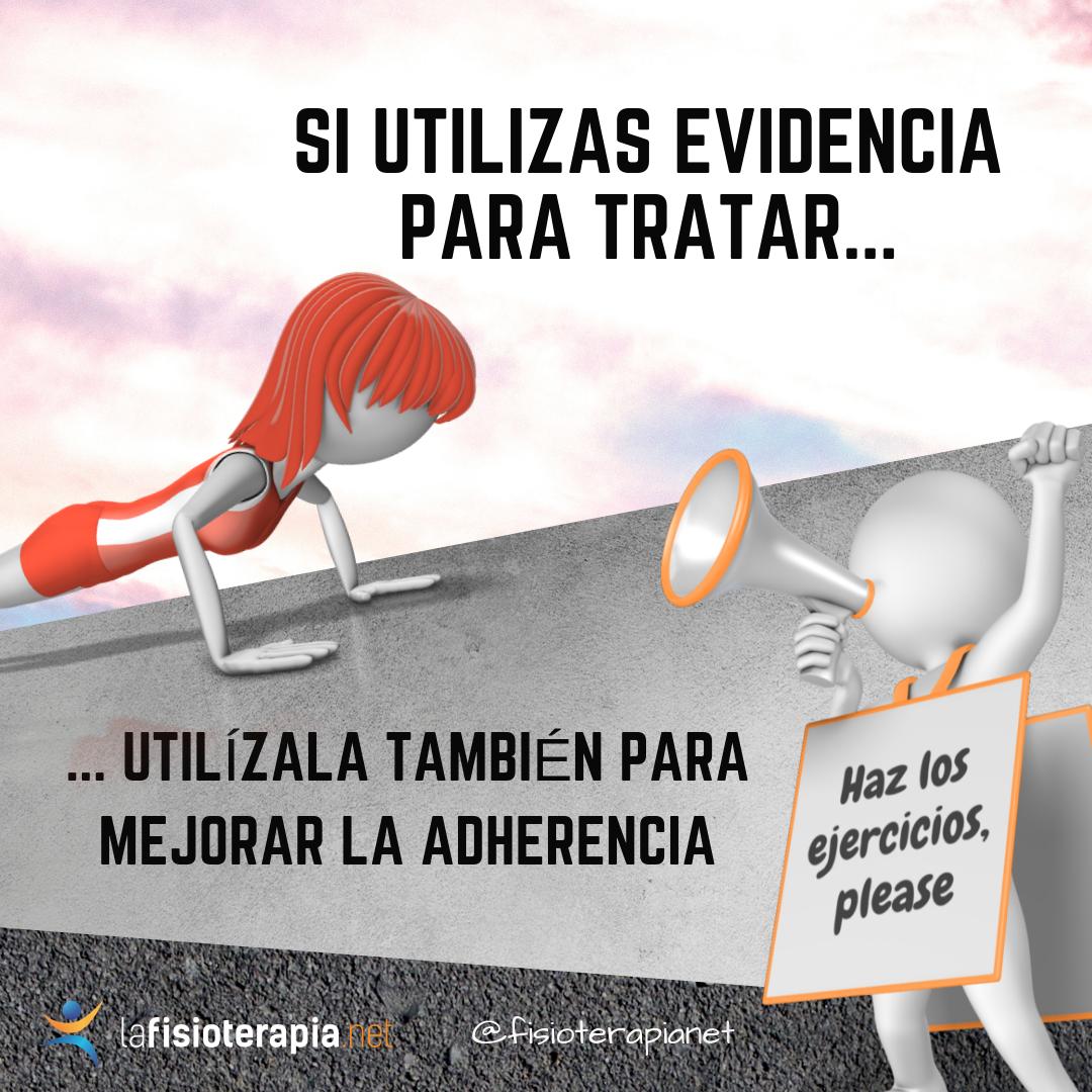 evidencia en adherencia a tratamiento en fisioterapia