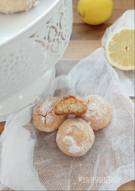 Galletas de limón craqueladas