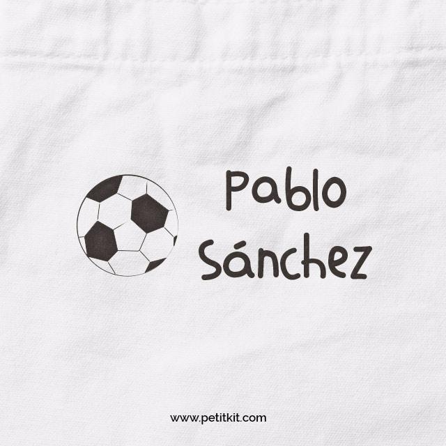 sello personalizado modelo balon de futbol