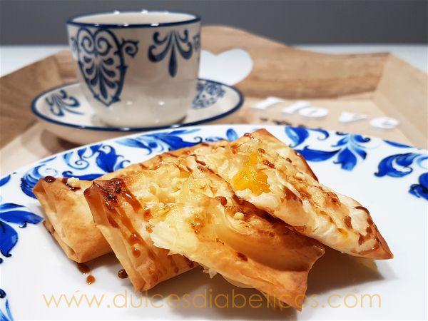 Rollitos de melocoton y piña