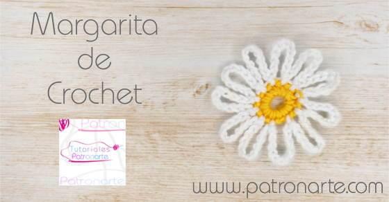 Margarita de crochet patron -crochet daisy pattern