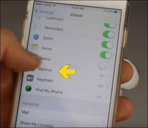 Clonar con iCloud Hacer copia de seguridad
