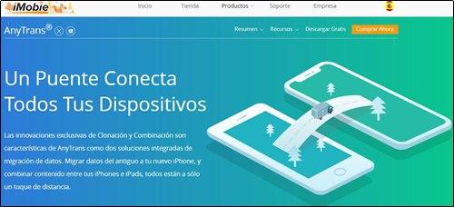 AnyTrans clonar iPhone