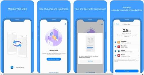 Clonar iPhone con Phone clone