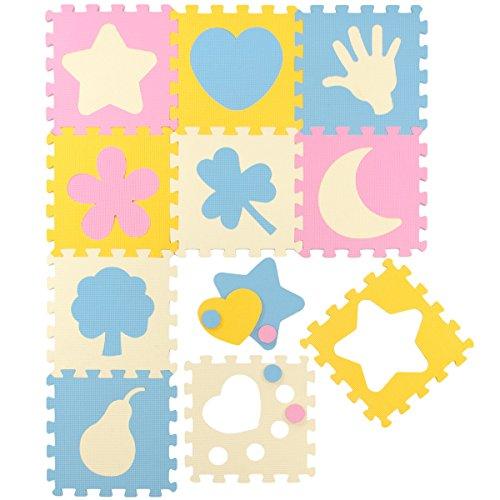 LittleTom TÜV Probado Alfombras Puzzle para Bebés Suelo Goma EVA Pastel Iconos