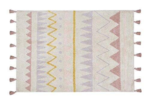 Lorena Canals – Alfombra Azteca Natural, Lavable, de algodón, Color Nude Vintage (120 x 160 x 30 cm)