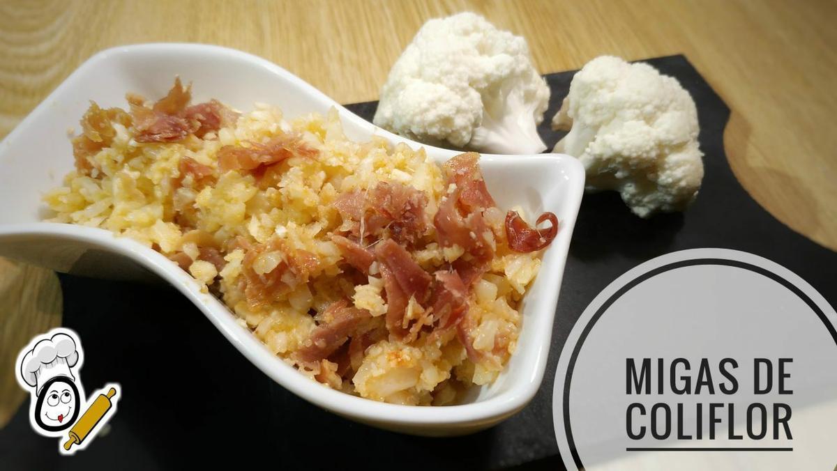 Migas con coliflor en Thermomix