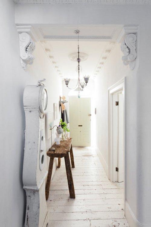 Una encantadora casa blanco vintage