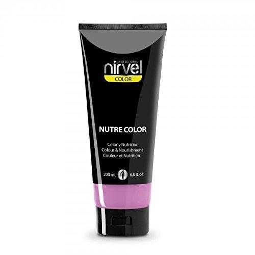 Nirvel NUTRE COLOR FLUOR Chicle 200 mL Mascarilla Profesional - Coloración temporal - Nutrición y brillo