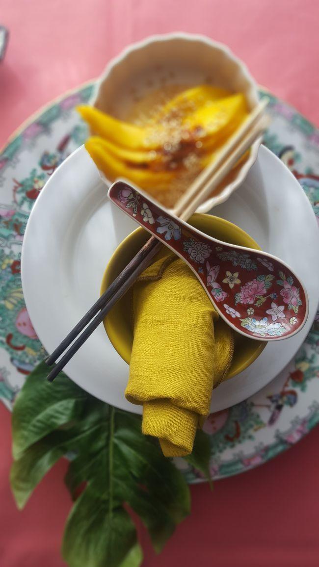 Ensalada dulce de mango y piña