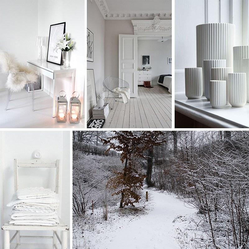 Winter inspiration board Home decoration and design