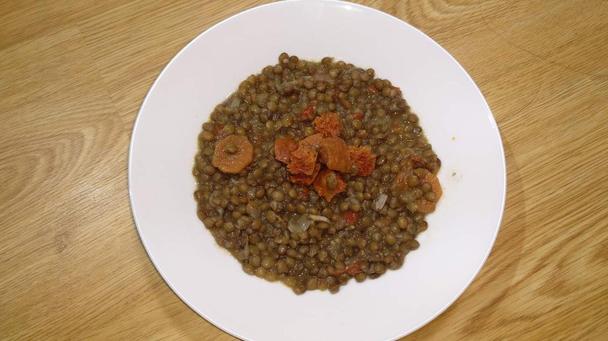 Lentejas en Olla GM terminada.